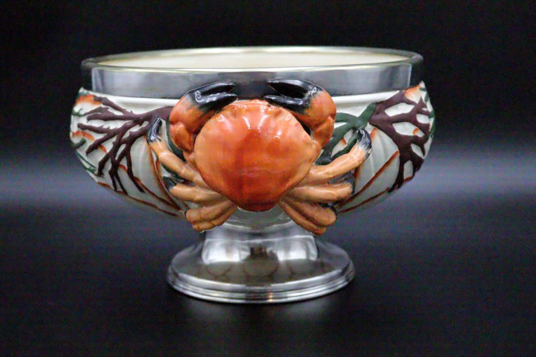 RARE 1940 Silver Lobster/Crab Bowl (1 of 6)