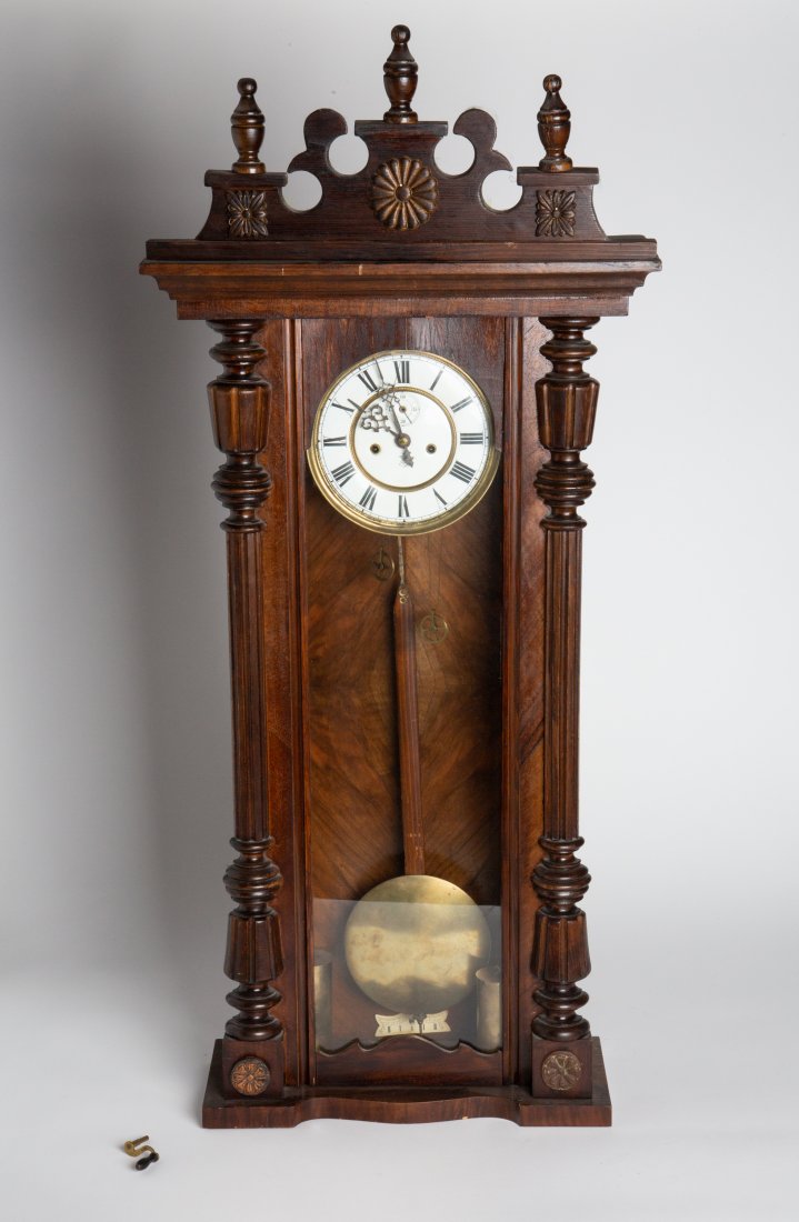 19th C Gustave Becker Wall Clock (1 of 6)