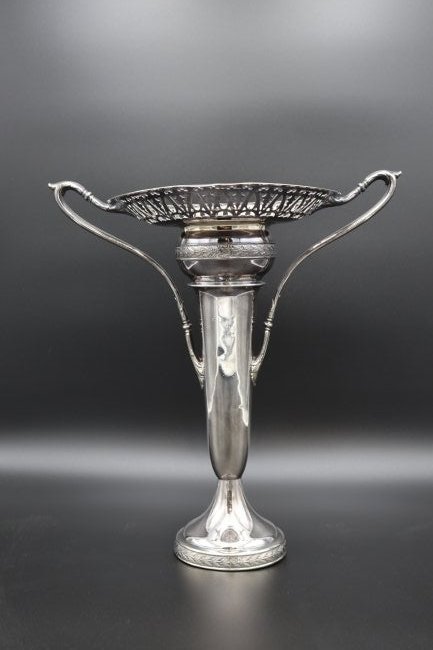 Silver-plated flower Centerpiece (1 of 5)