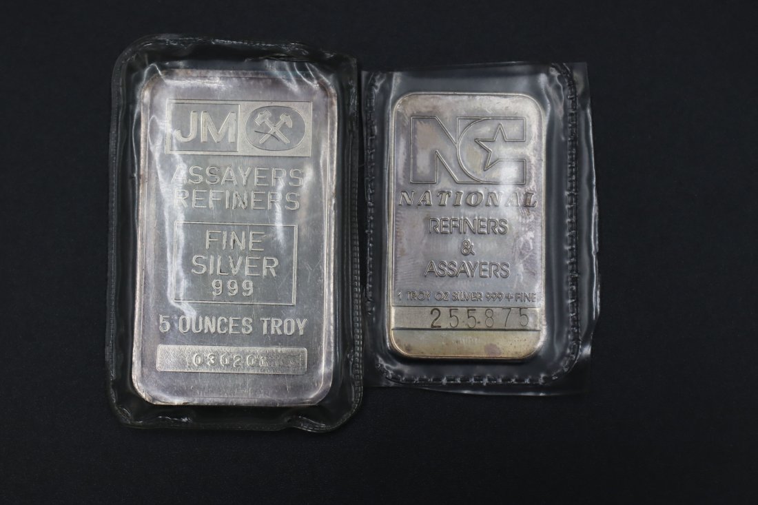 Silver Bullion Bars (1 of 2)