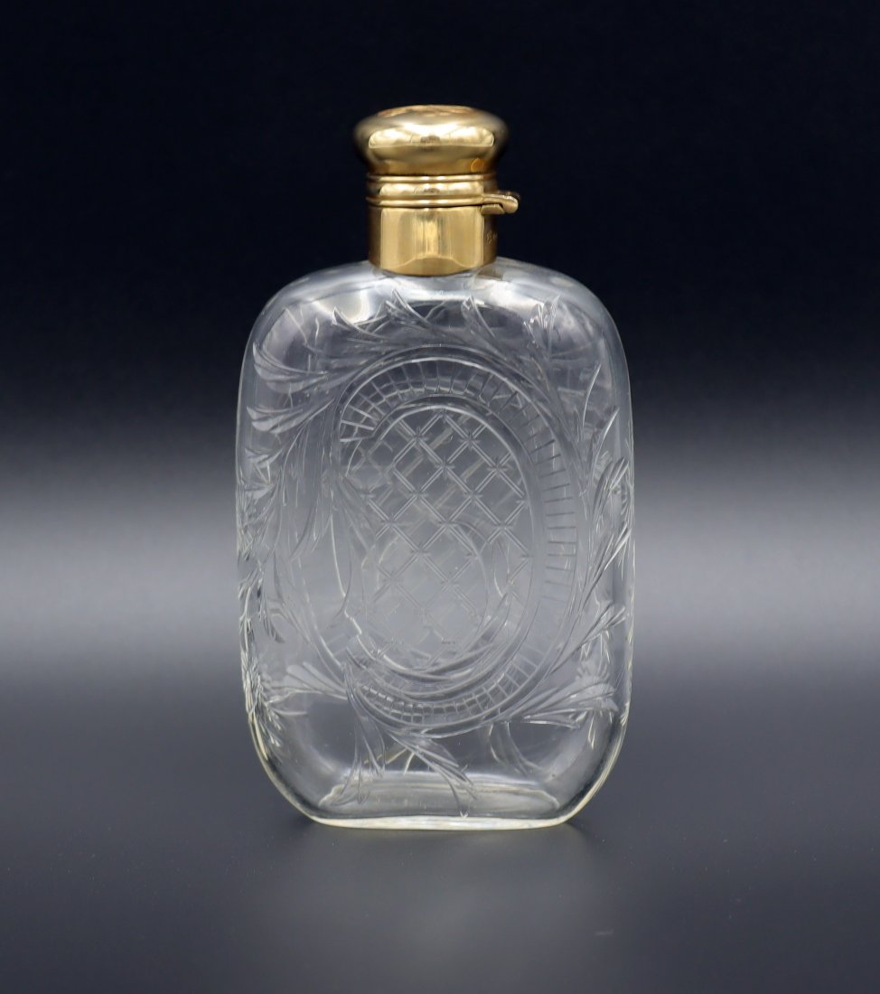 14k Gold-Mounted Flask - Gorham Hallmark (1 of 6)