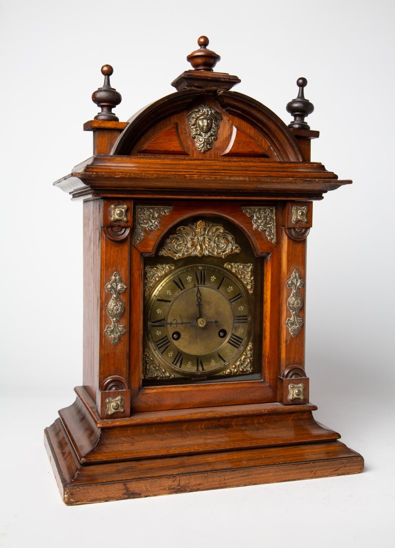 Early 20th C JUGHANS German Table Mantle Clock (1 of 7)