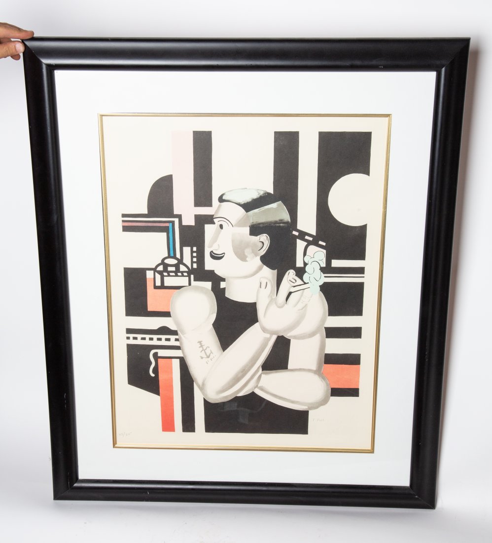 The Mechanic by Fernand Leger - 1920s Cubist Lithograph (1 of 9)
