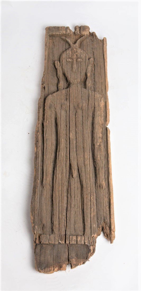 RARE PAPUA NEW GUINEA Wood Board Sculpture Figure (1 of 5)
