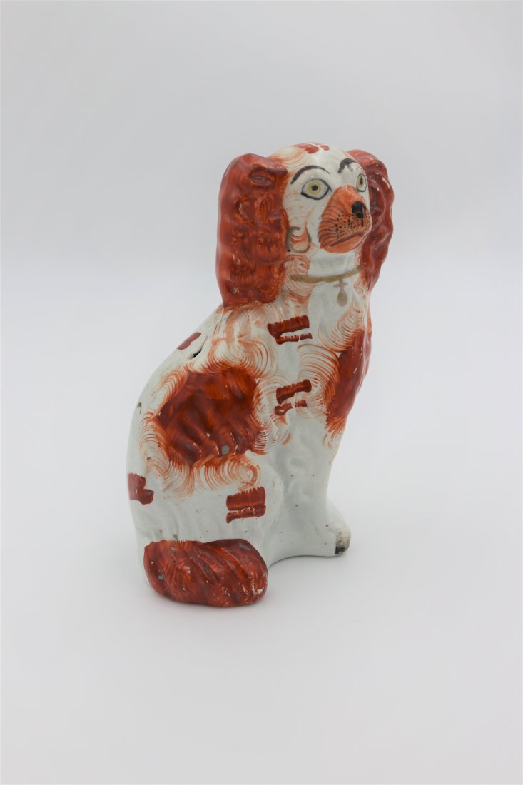 English Staffordshire Spaniel Fox Mantle Dog Figurine (1 of 5)