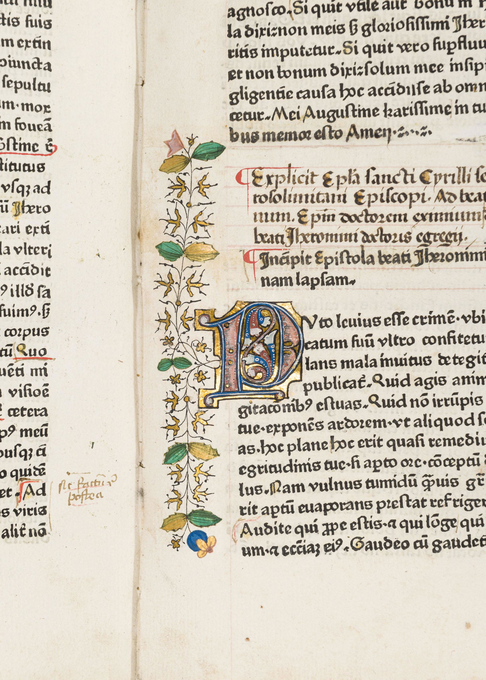 INCUNABLE. Ensemble de 5 textes hagiographiques sur et par Jérôme de Stridon dit Saint (1 of 9)