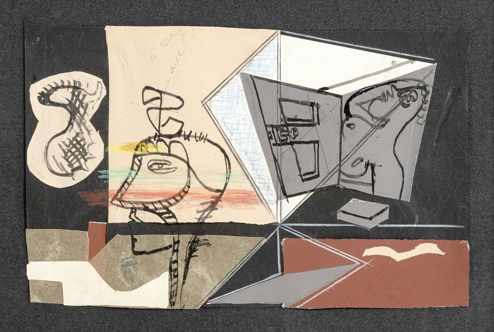 Charles-Édouard Jeanneret-Gris, dit Le Corbusier (1887-1965), "Composition avec tête de (1 of 5)