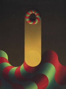 Julio Le Parc (1928), "Modulation 625", 1983, acrylique sur toile, signée, datée et: Julio Le Parc (1928), "Modulation 625", 1983, acrylique sur toile, signée, datée et titrée au verso, 81x60 cm