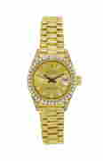 Rolex, Datejust, r&#233;f. 69158/6900, montre-bracelet en or 750 avec index, lunette et cornes (1 of 4)