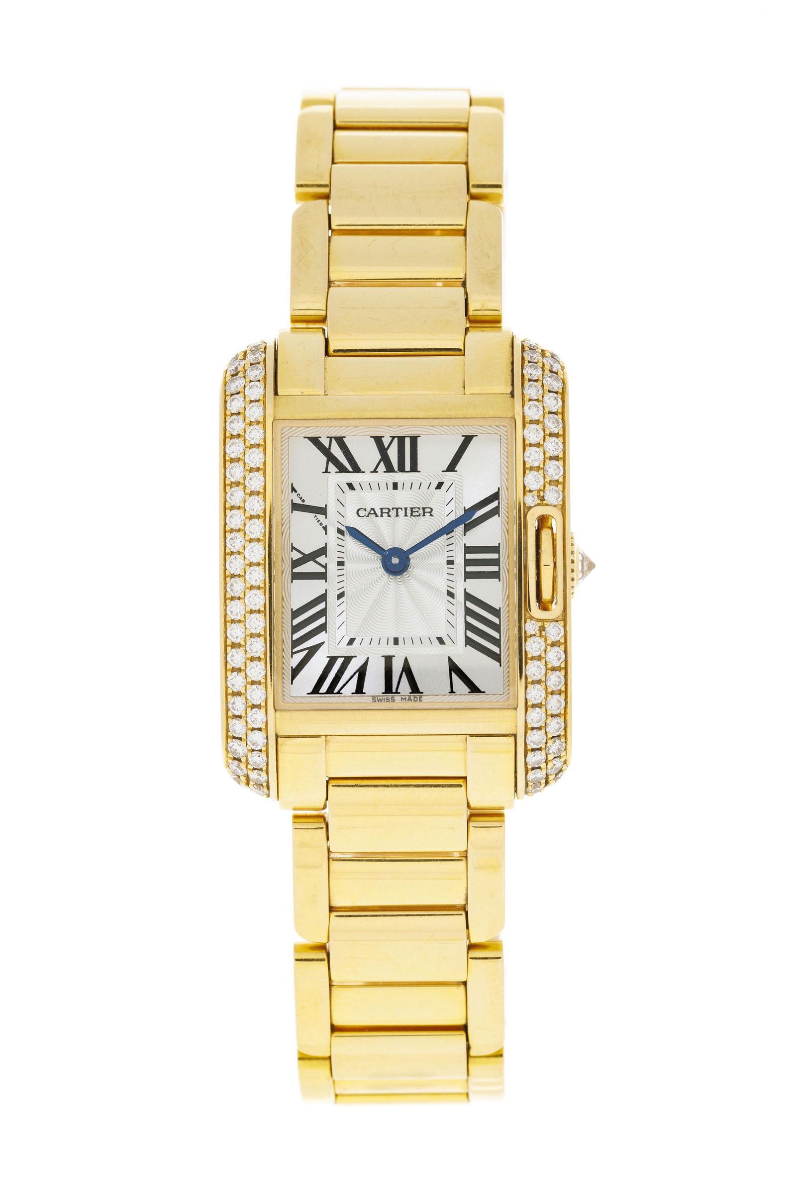 Cartier, Tank Anglaise, réf. 3579, montre-bracelet en or 750 sertie de diamants, circa (1 of 4)