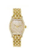 Cartier, Tortue, montre-bracelet en or 750 avec cadran, lunette et bracelet pav&#233;s de diamants, (1 of 6)