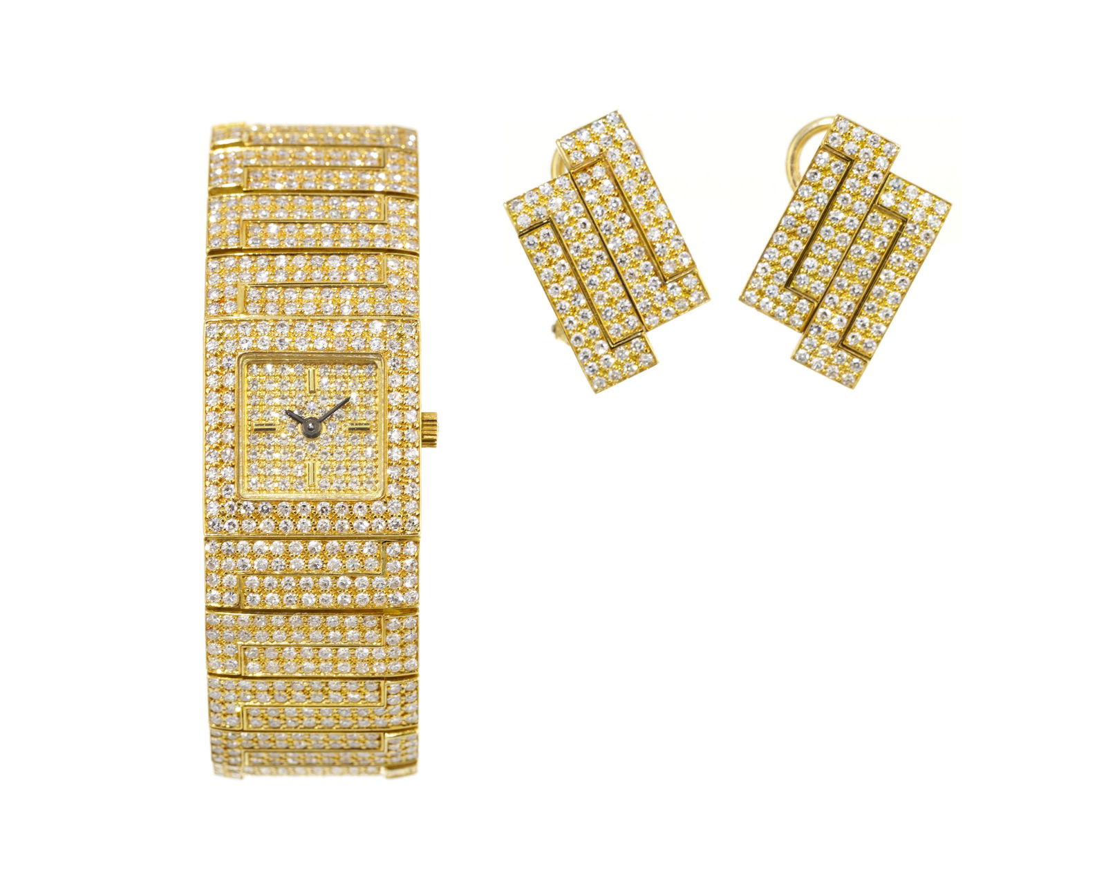 Patek Philippe, réf. 4710/1, montre-bracelet en or 750 entièrement pavée de diamants (1 of 8)