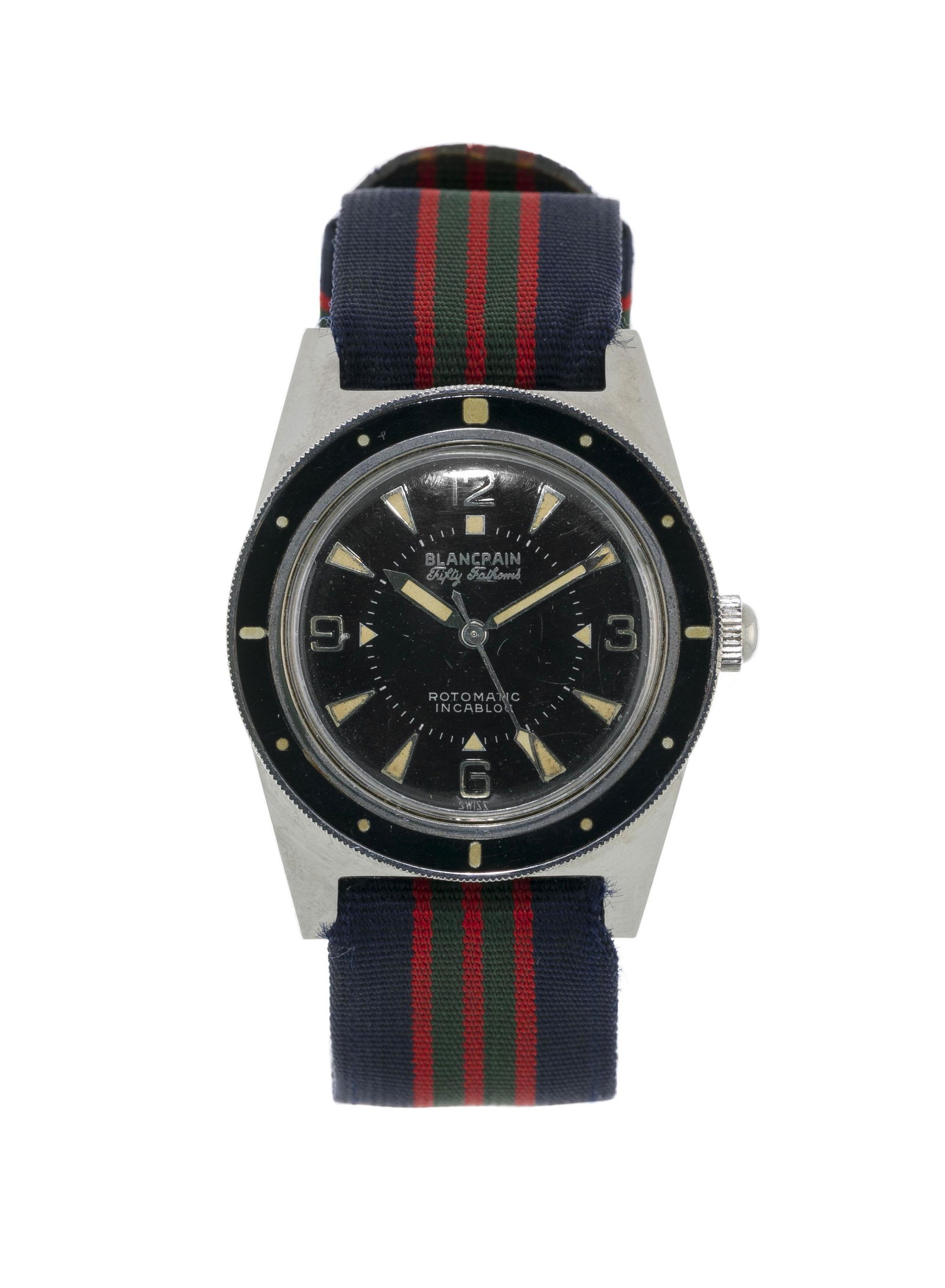 Blancpain, Fifty Fathoms, montre en acier, années 1950Mouvement: cal. A. Schild, automatique, (1 of 3)