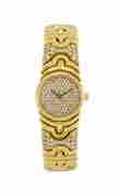 Bulgari, Parentesi, r&#233;f. BJ 01, montre-bracelet en or 750 avec cadran et bracelet sertis de (1 of 4)