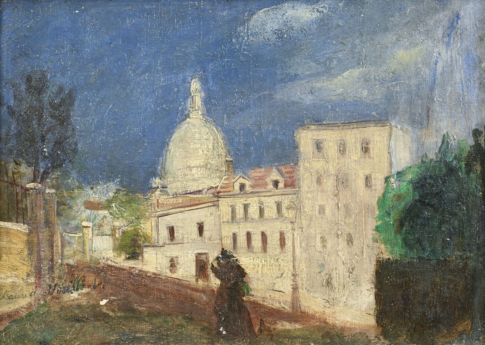 Maurice Utrillo (1883-1955),  Montmartre et le Sacré-C'ur , c. 1907, huile sur toile marouflée s/ (1 of 5)