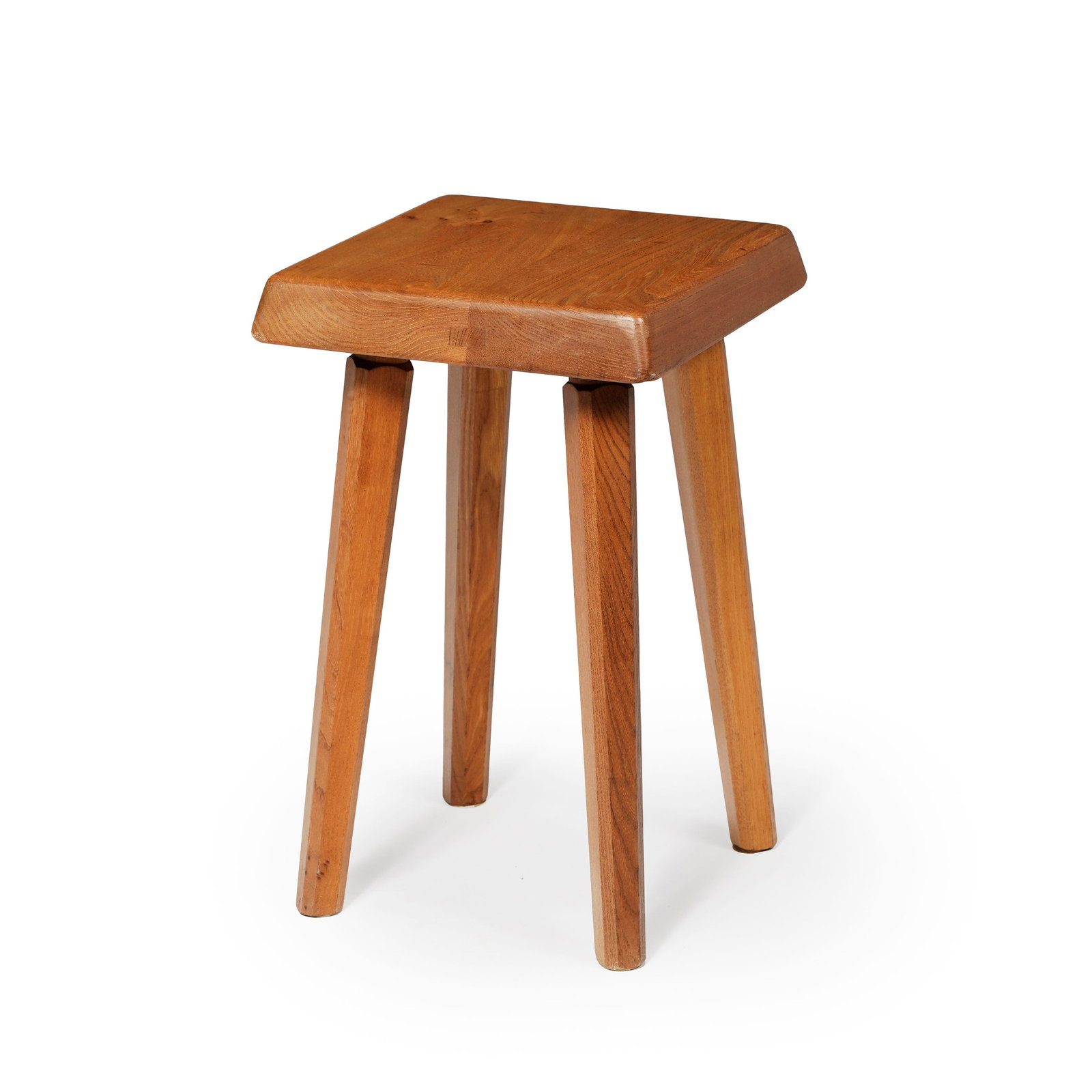 Tabouret S01 par Pierre Chapo (1927-1987, en orme massif Provenance: Moyard meubles à Morge: Tabouret S01 par Pierre Chapo (1927-1987, en orme massif Provenance: Moyard meubles à Morges Condition présence de quelques rayures important manque sur un rebord manque