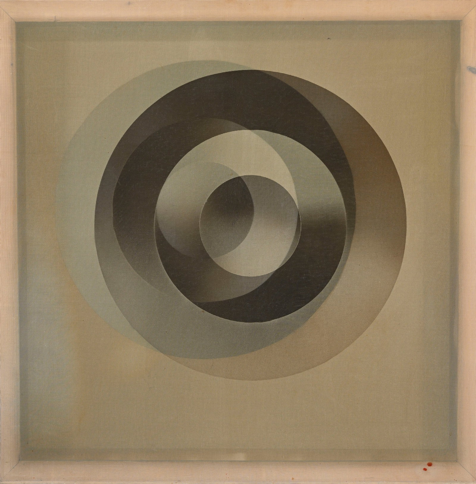Xanti Alexander Schawinsky (1904-1979), Sans titre, 1969, technique mixte, signée et datée: Xanti Alexander Schawinsky (1904-1979), Sans titre, 1969, technique mixte, signée et datée au verso, 102x102 cm