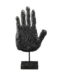 Donald Baechler (1956-2022), "Hand", c. 2003, sculpture en bronze &#224; patine noire, monogramm&#23