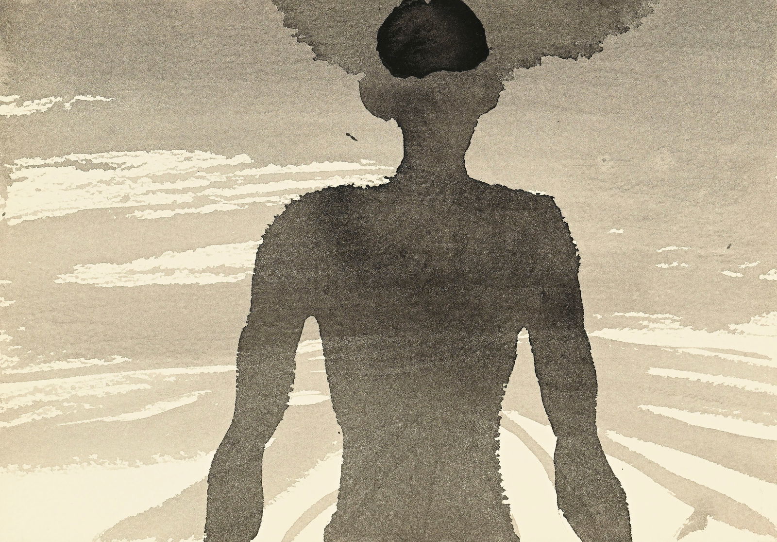 Antony Gormley (1950), Mindfield III , 2008, carbone et caséine sur papier, signé, daté et: Antony Gormley (1950), Mindfield III , 2008, carbone et caséine sur papier, signé, daté et titré au verso, 19,5x27,5 cm Provenance: Galerie Thaddaeus Ropac, Salzburg, 16 avril 2029, réf. AG1170