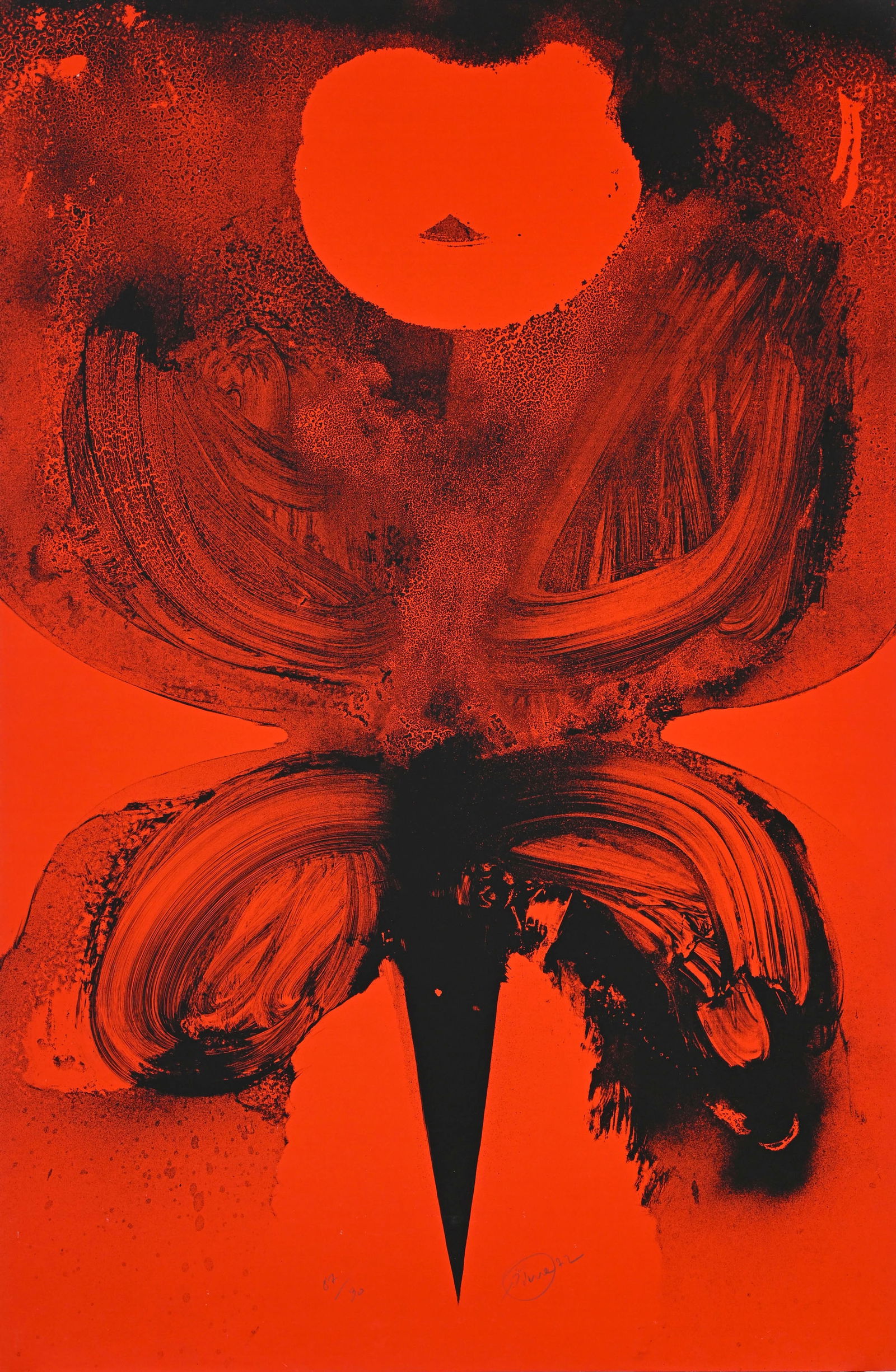 Otto Piene (1928-2014), From: Addis Abeba, 1972, sérigraphie couleurs, signée, datée  (1 of 4)