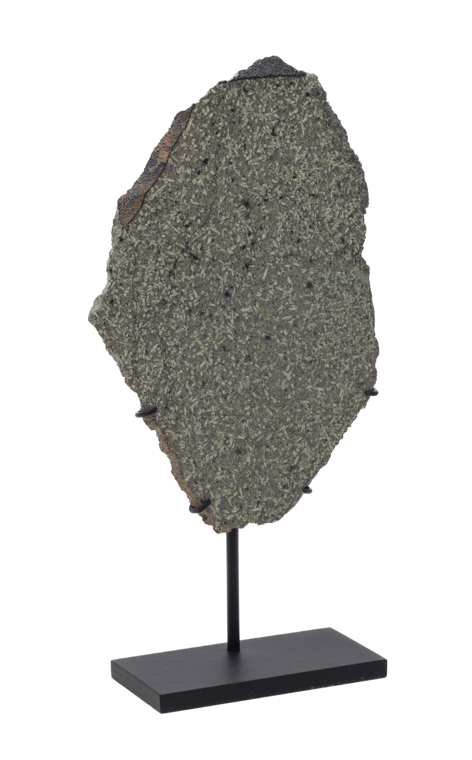Météorite martienne NEA 53, avec socle sur mesure, 135 g., h. 14,8 cm Les mété (1 of 3)