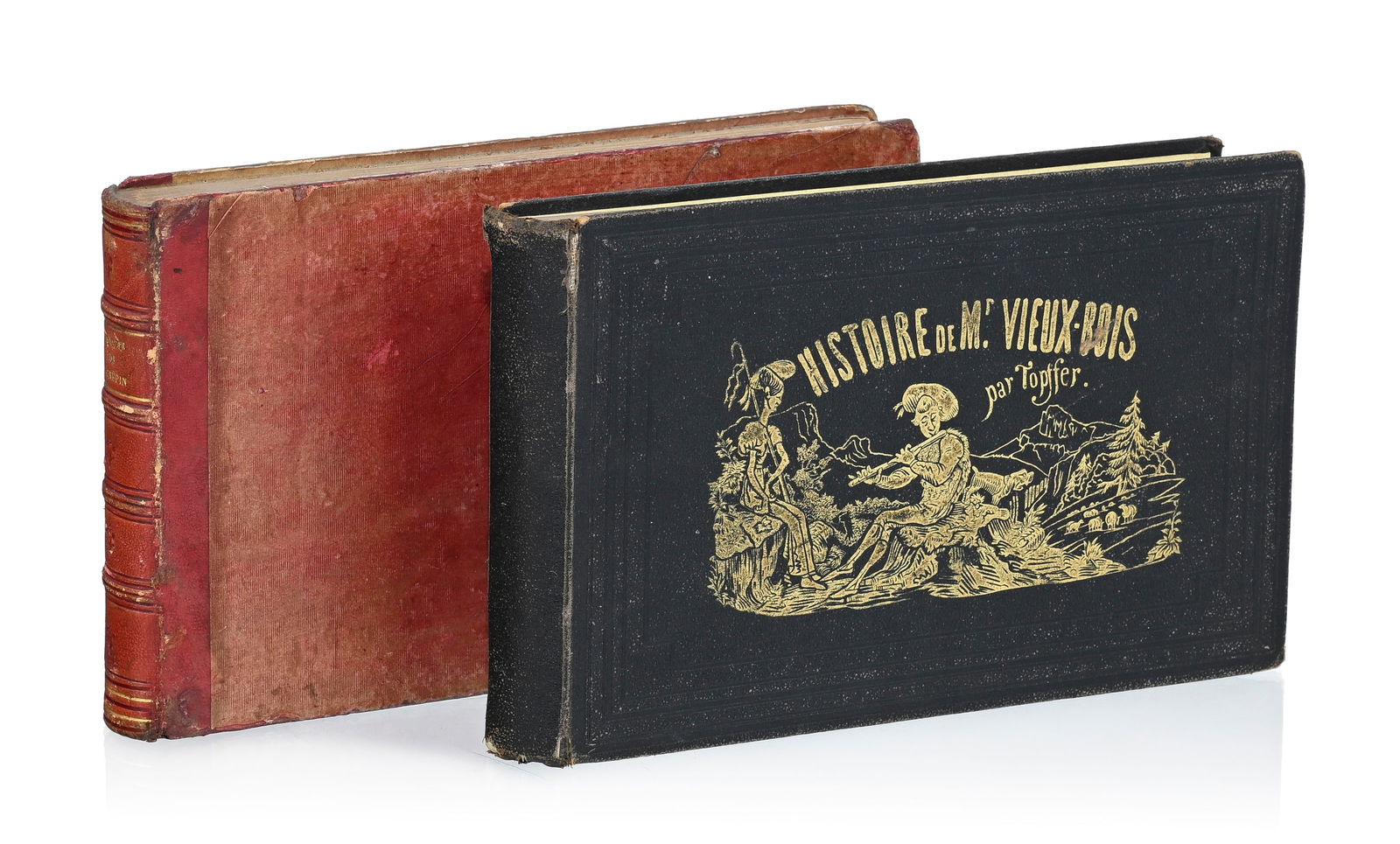 TÖPFFER (Rodolphe). Ensemble de 2 ouvrages in-8° oblongs de Rodolphe Töpffer  
1) His (1 of 4)