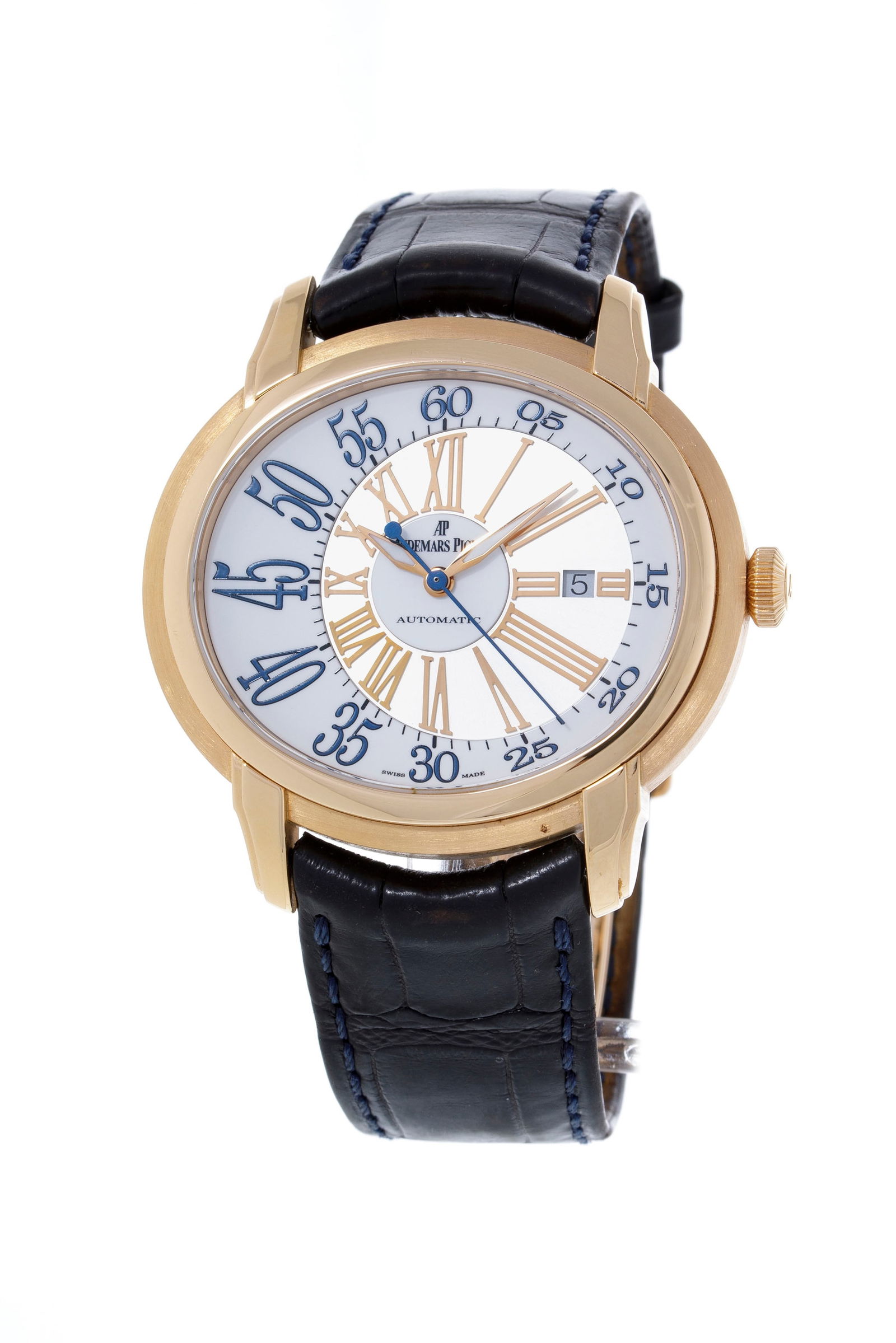 Audemars Piguet, Millenary, réf. 15320, montre en or rose 750 avec indication de la date Mouv (1 of 4)