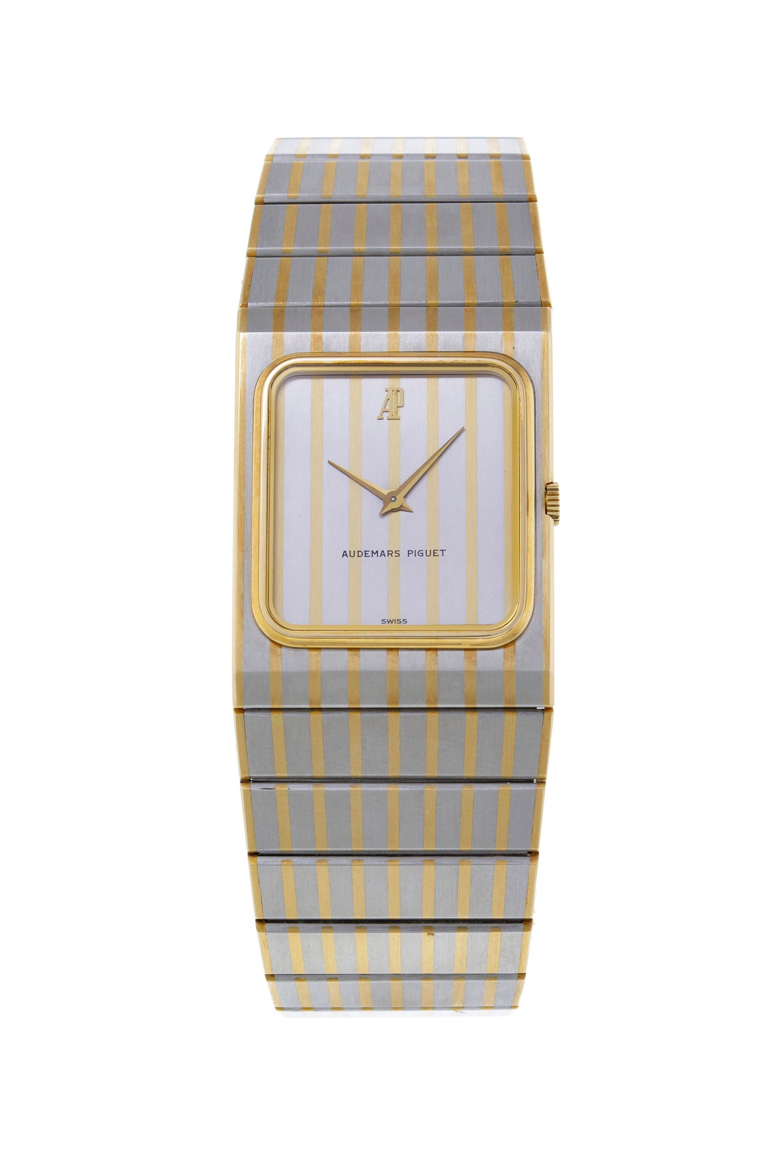 Audemars Piguet, "Zebra", montre-bracelet en acier et or 750, années 1980 Mouvement: cal. 208 (1 of 4)