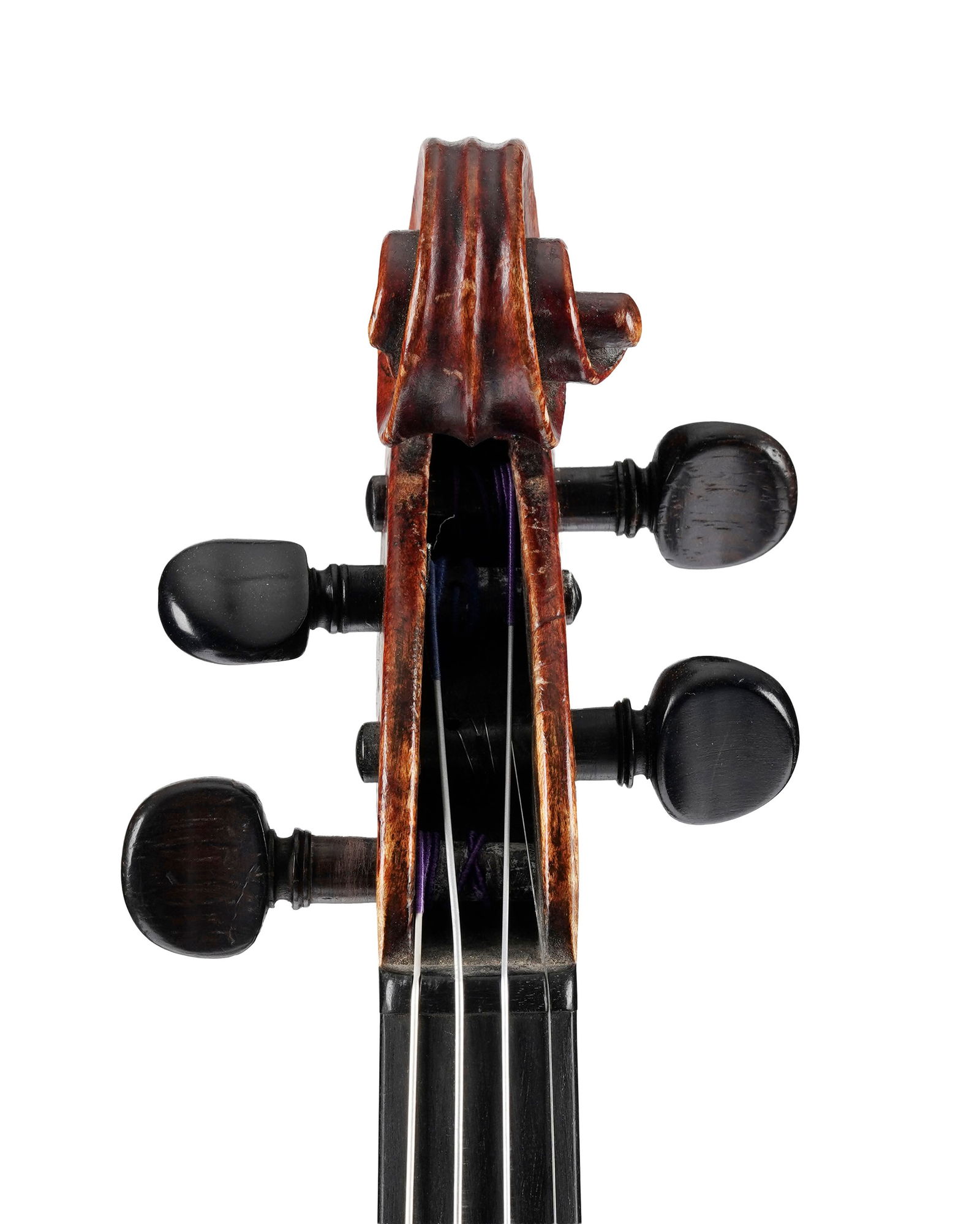 Violon de l'école allemande fait en imitation et revernis, portant une étiquette apocryphe - 3