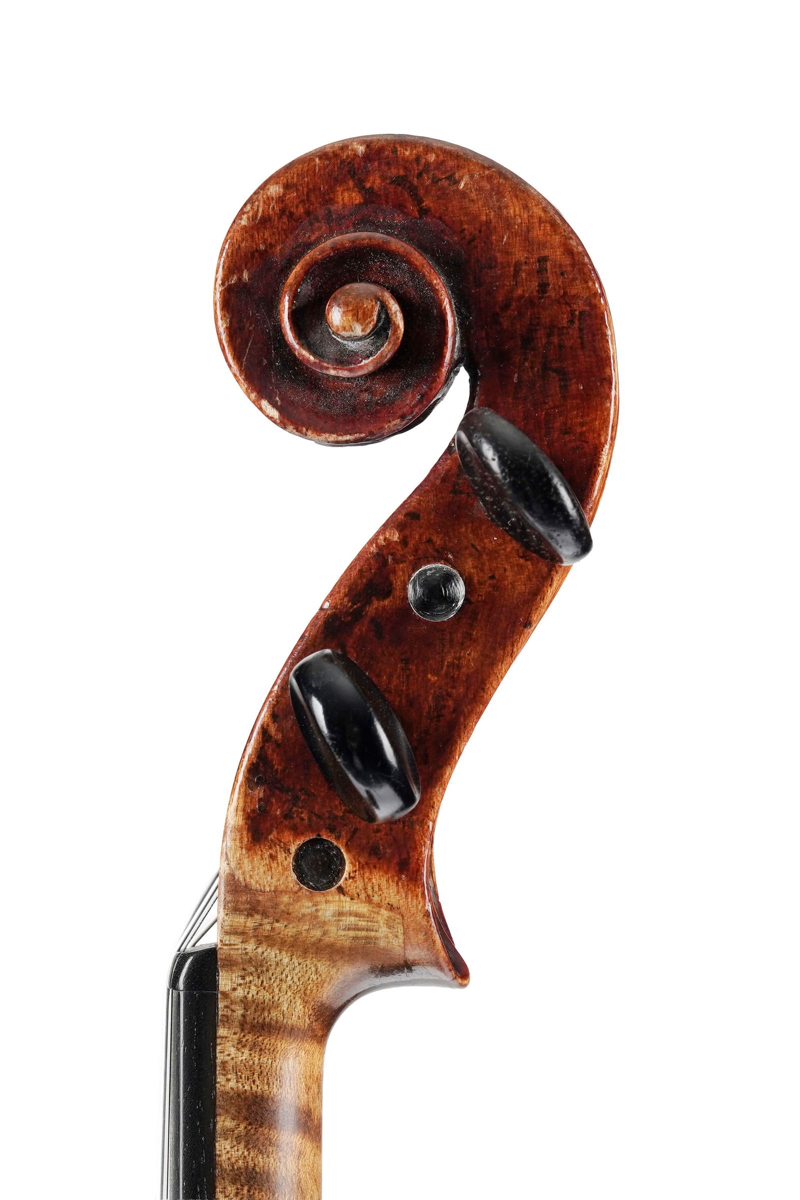 Violon de l'école allemande fait en imitation et revernis, portant une étiquette apocryphe - 4