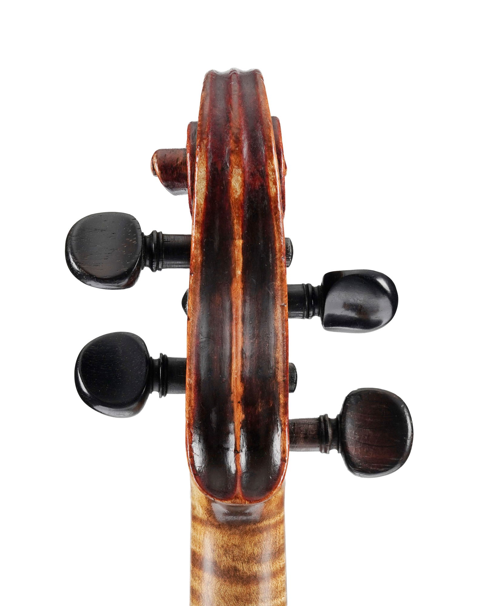 Violon de l'école allemande fait en imitation et revernis, portant une étiquette apocryphe - 5