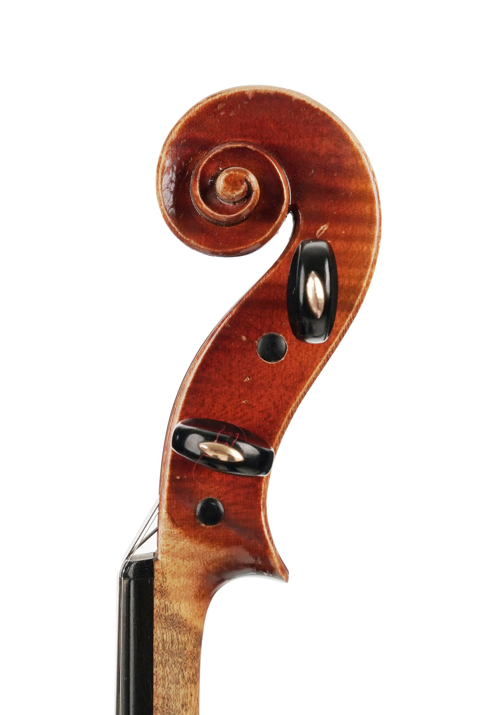 Violon de l'école française portant une étiquette originale fait dans l'atelier de Co - 4