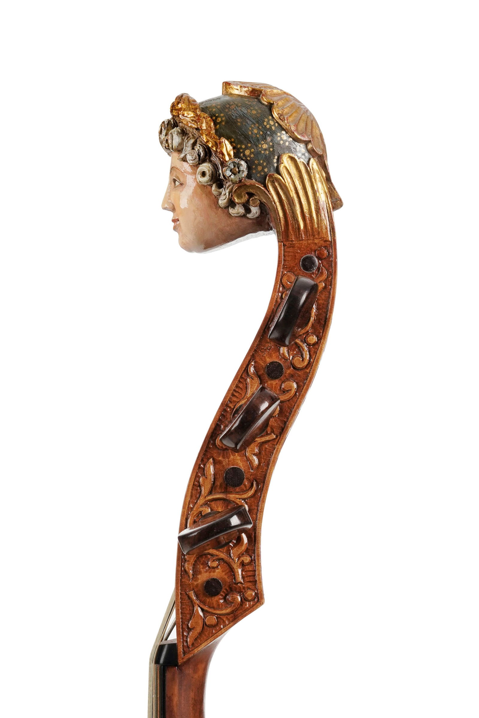 Basse de viole de Gambe portant une étiquette de B. Prunier, Paris, 1985, d'après une viol - 5