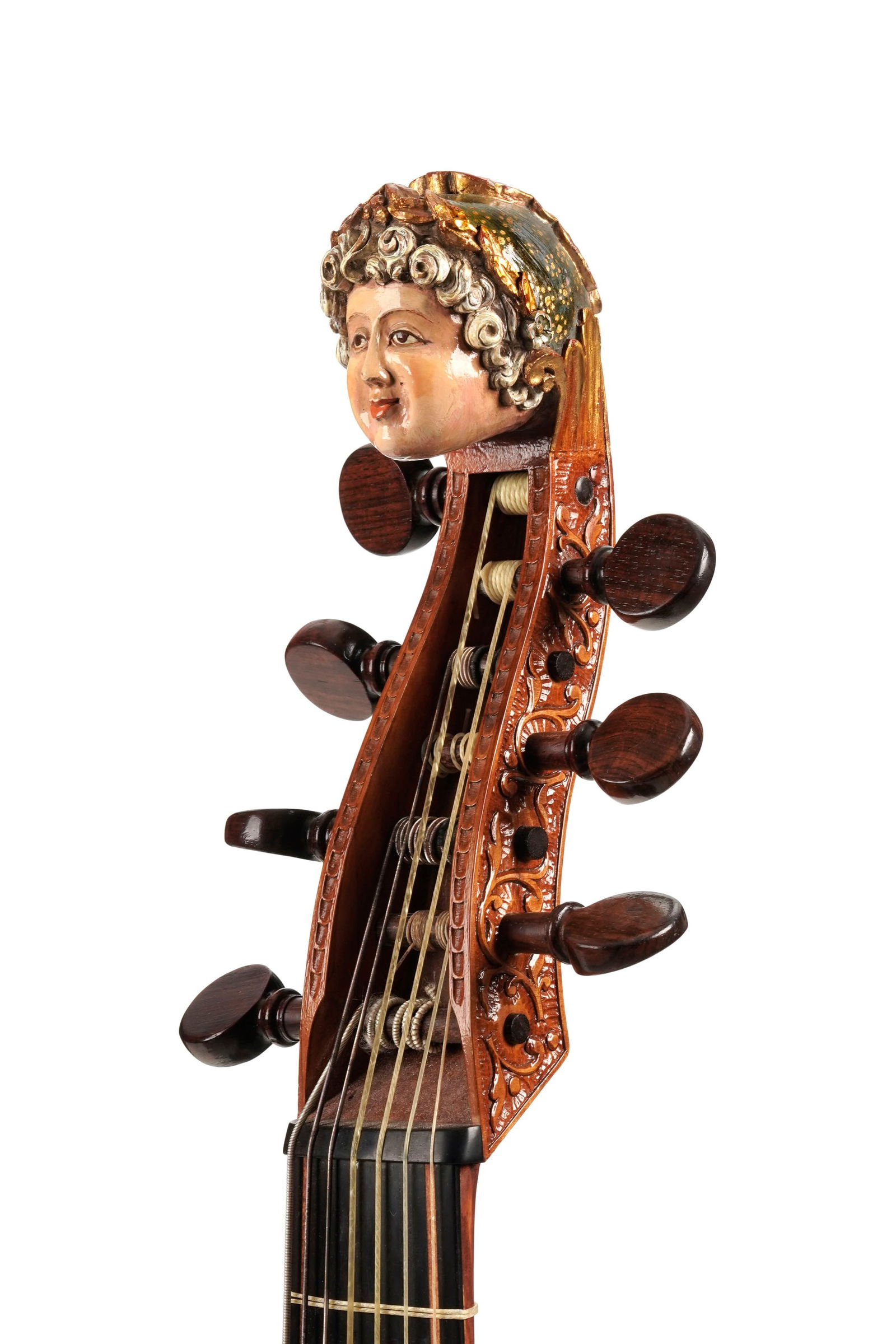 Basse de viole de Gambe portant une étiquette de B. Prunier, Paris, 1985, d'après une viol - 8