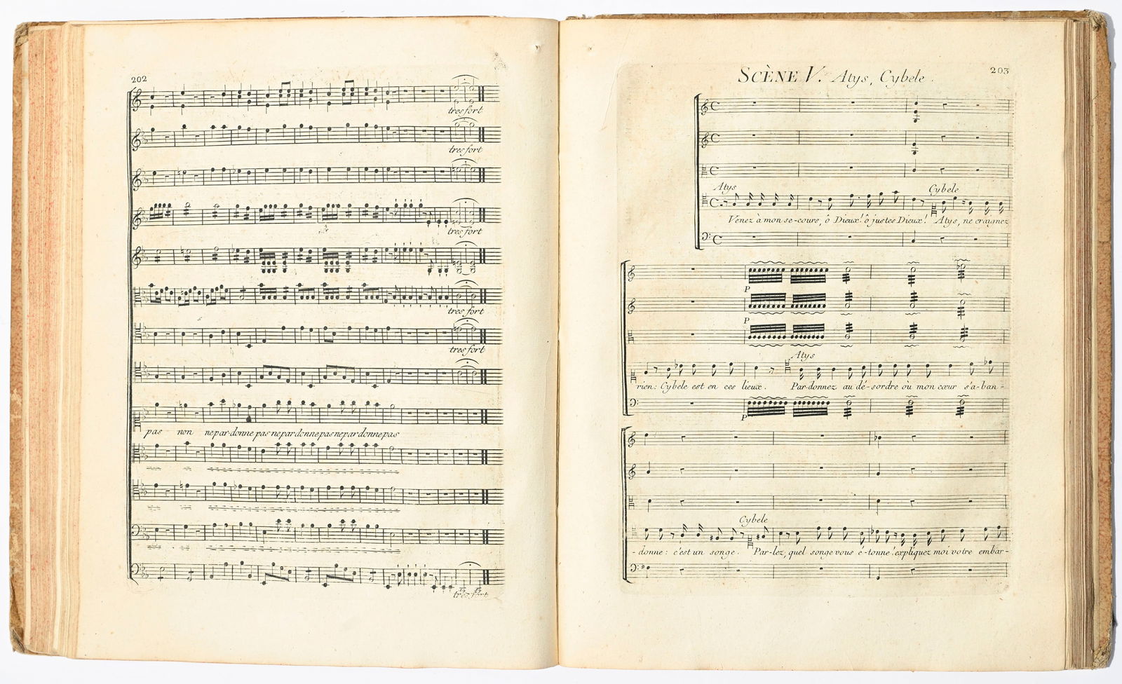 PICCINNI (Niccolo) - QUINAULT. Atys. Tragédie lyrique. Paris, Des Lauriers, \[1792\]. In-folio  - 2