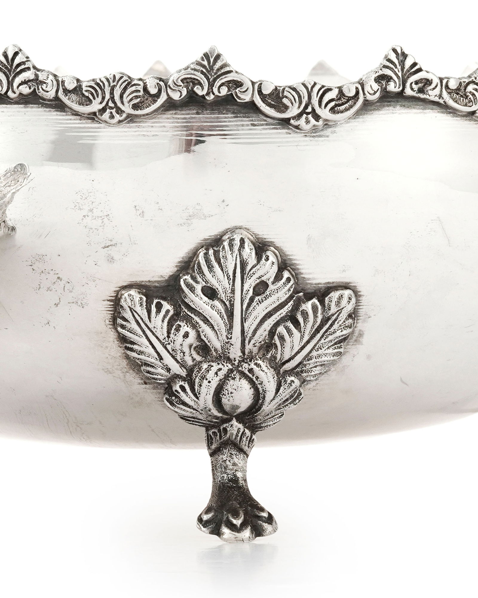 Ensemble d'1 coupelle ajourée, 1 coupe ajourée et 1 coupe tripode en argent anglais et 900 - 2