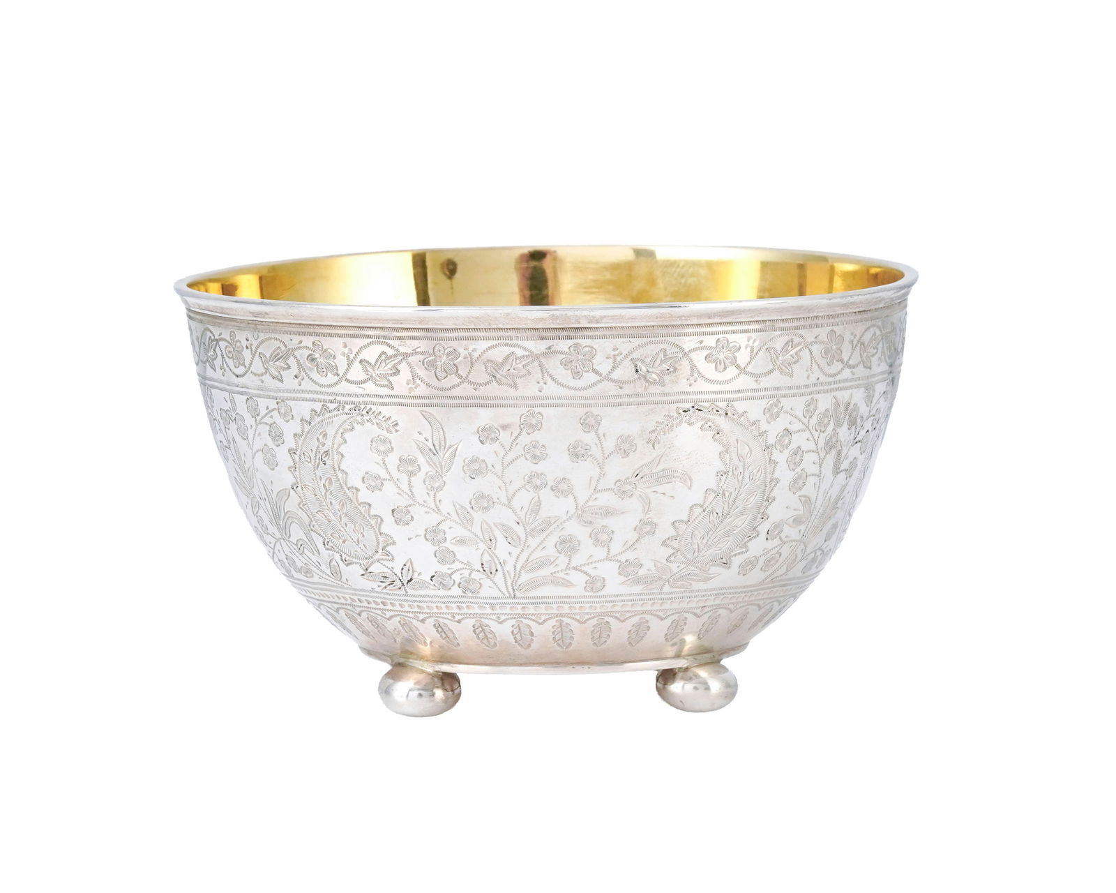 Ensemble de 4 salerons et cuillerons de style Rocaille en argent Minerve 1er titre et 1 bol et cuill - 2