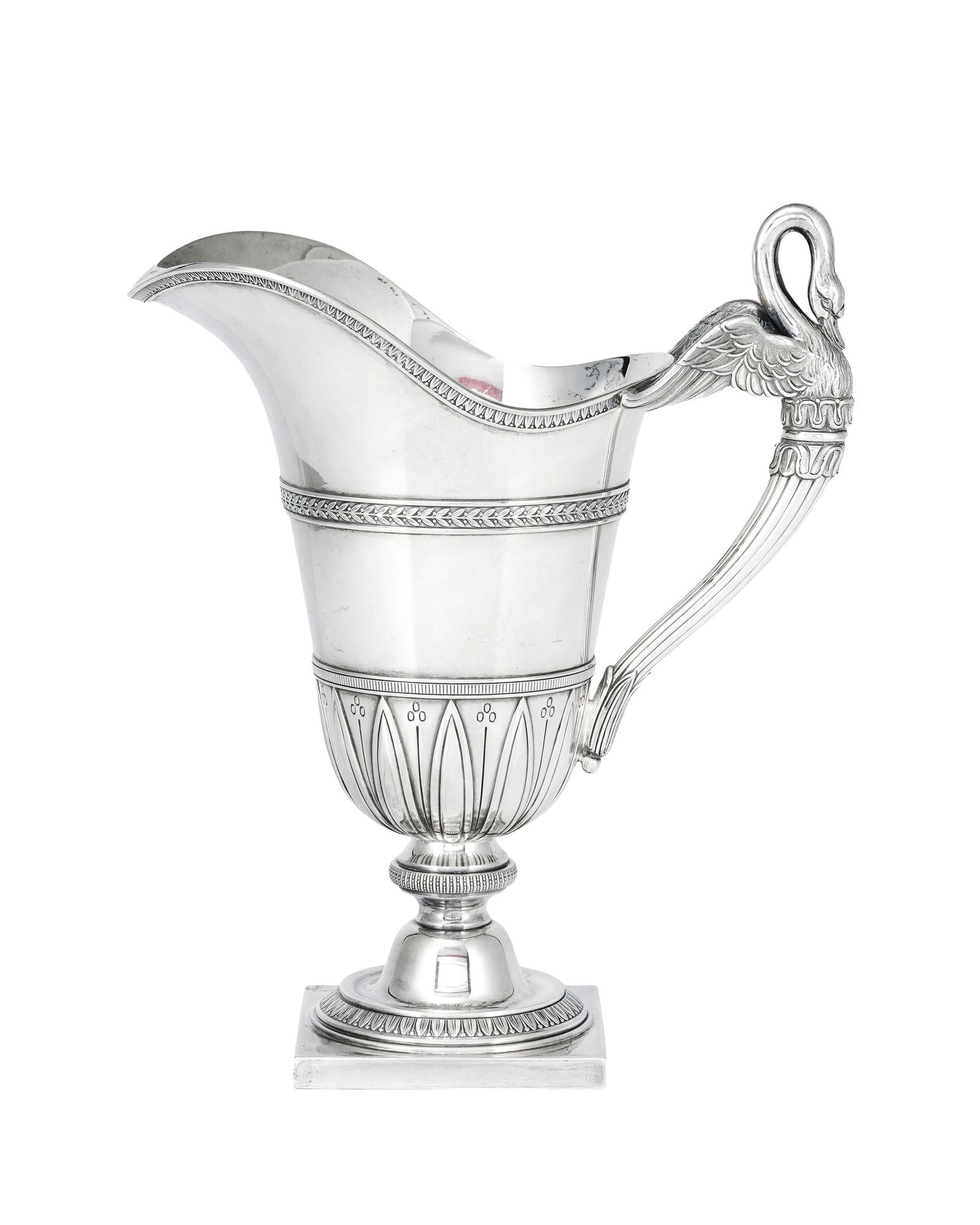 Aiguière de style Empire en argent 925, Tétard Frères, Collet, Genève, XXe s., h: Aiguière de style Empire en argent 925, Tétard Frères, Collet, Genève, XXe s., h, 25 cm, 1190g Conditionmicrorayures dues à l'usage général 