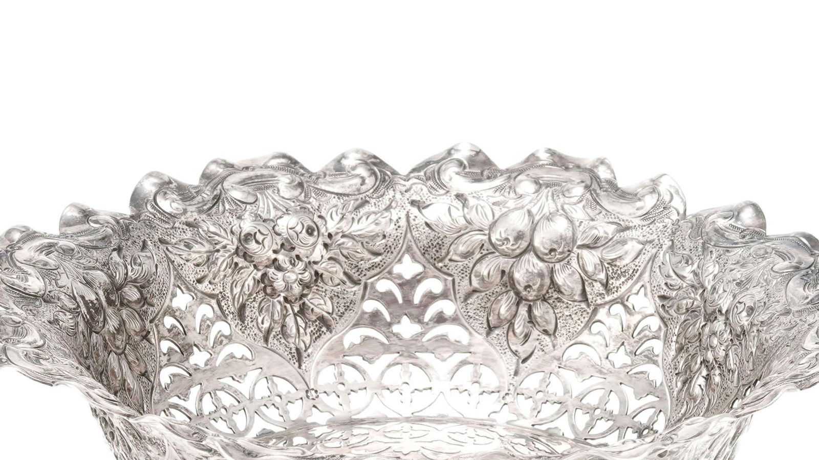Paire de coupes en argent ajouré, par Aktin Brothers, Londres, 1892, à décor ajour - 2