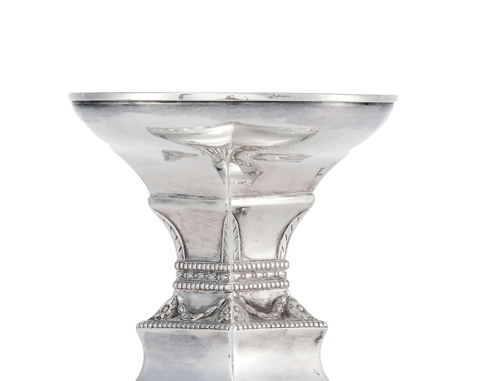 Paire de bases de photophores en argent Minerve 1er titre, par Odiot et Prévost & Cie, Pari - 2