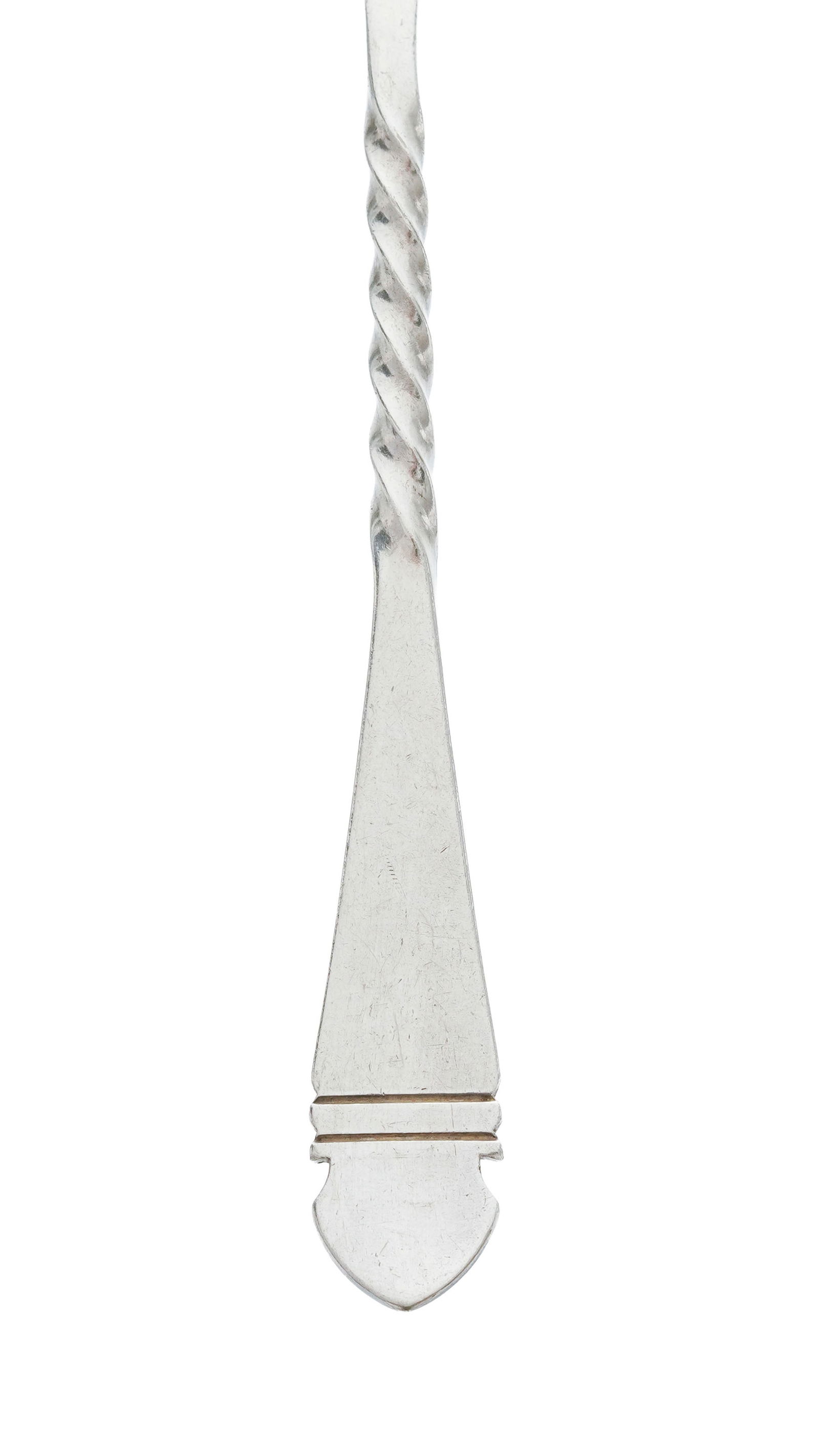 Partie de ménagère en métal argenté Christofle, manche torsadé, comprenant  - 2