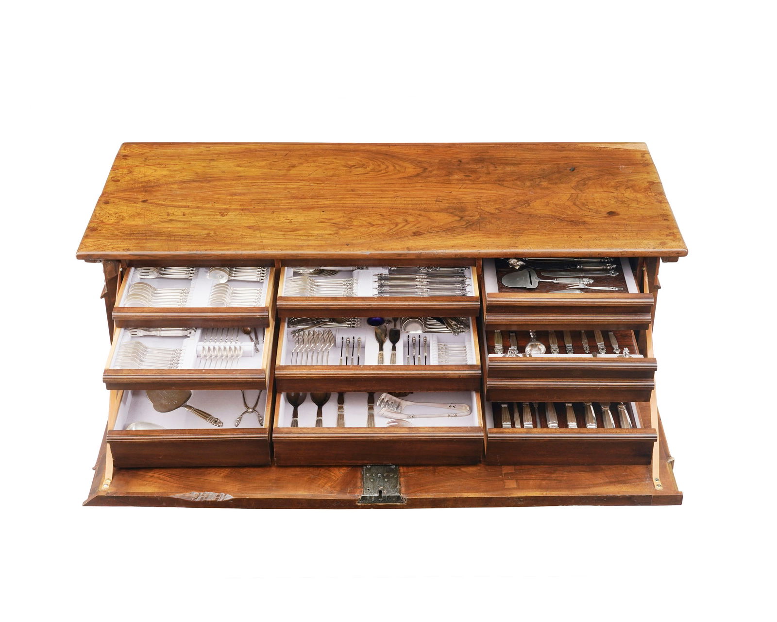 Spectaculaire ménagère en argent 925, par Georg Jensen, Copenhague, modèle Acorn, com - 5