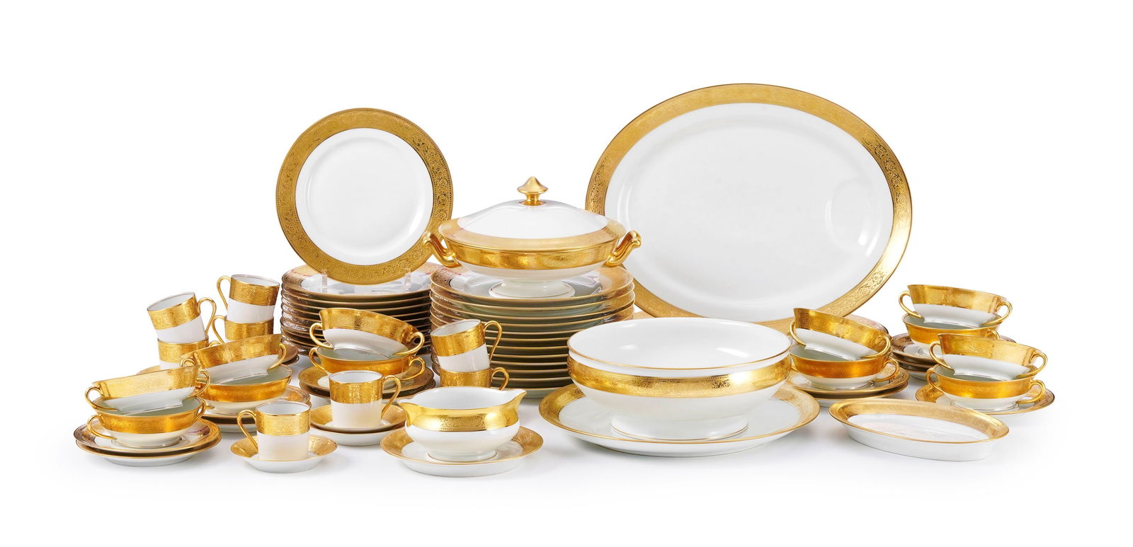 Partie de service à dîner en porcelaine de Limoges, Manufacture Haviland, modèle This (1 of 3)