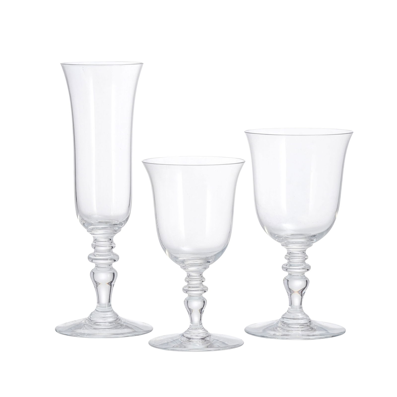 Service de verres en cristal Baccarat, modèle Vence, comprenant 50 pièces: 13 flûtes  (1 of 1)