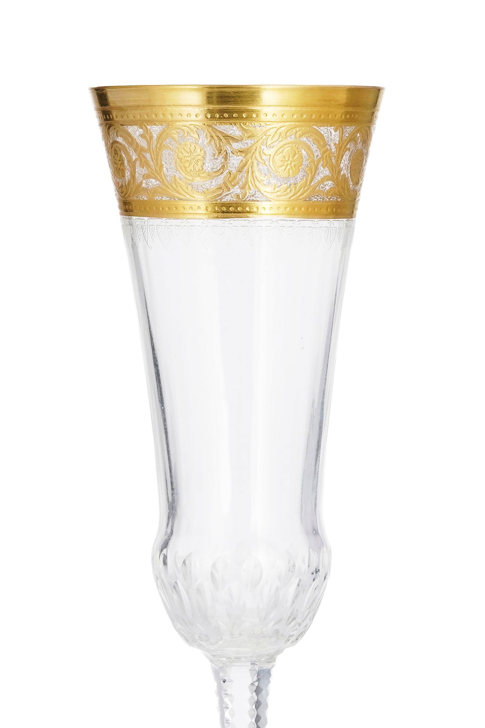 Partie de service de verres en cristal Saint-Louis, modèle Thistle, comprenant 36 pièces:  - 2