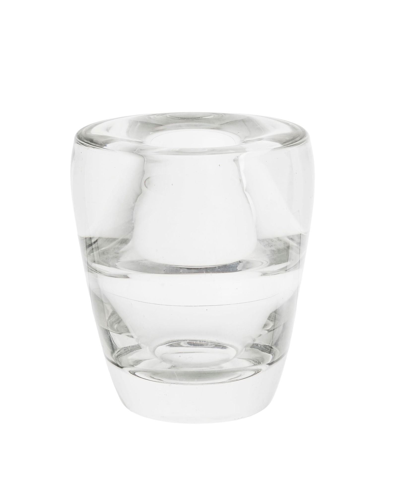 Vase moderne en verre, attribué à Leerdam Glass, Pays-Bas, années 1980, non signé (1 of 1)