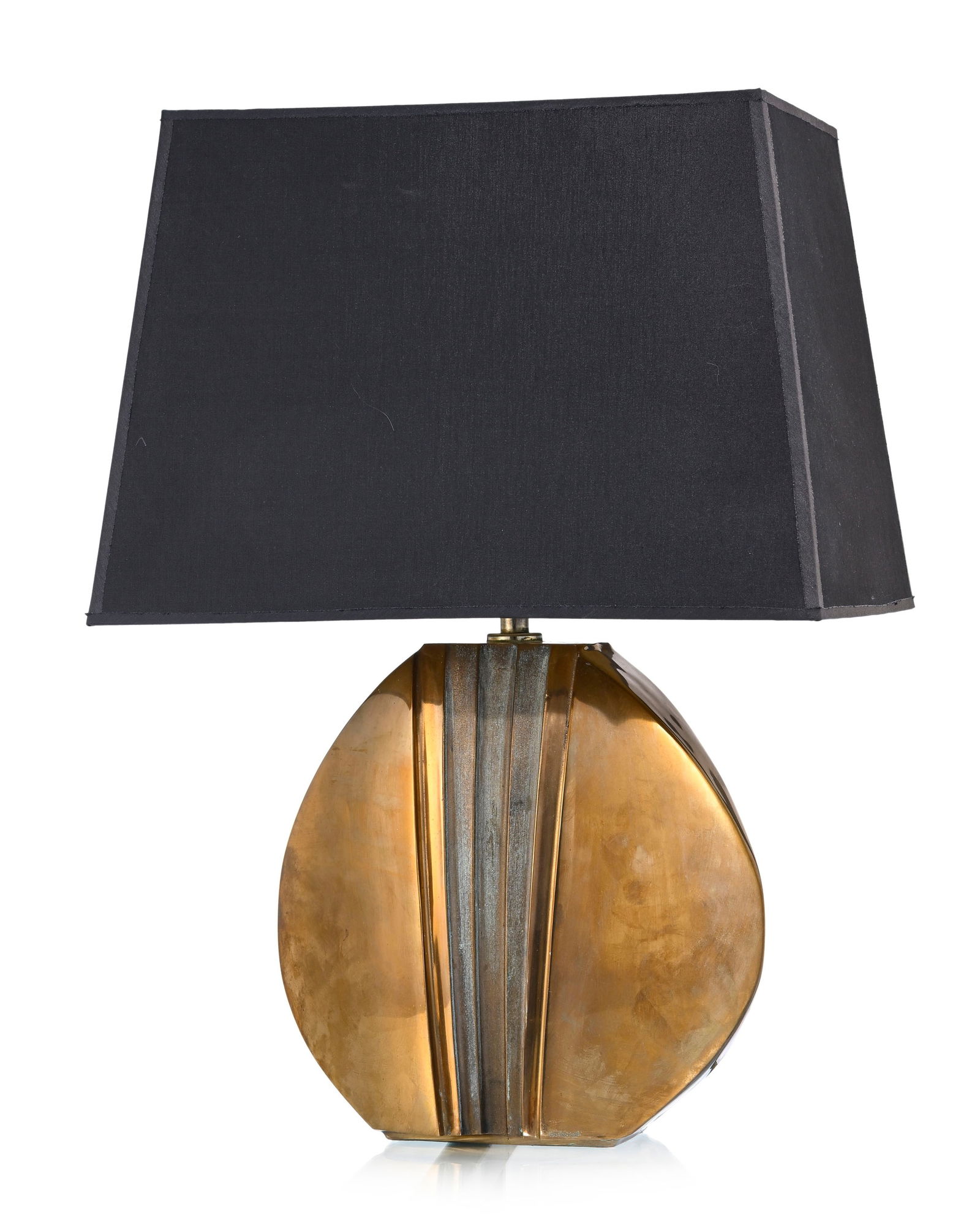 Lampe de salon par Esa Fedrigolli (né en 1950), édition Esart, en bronze à patine dor (1 of 6)