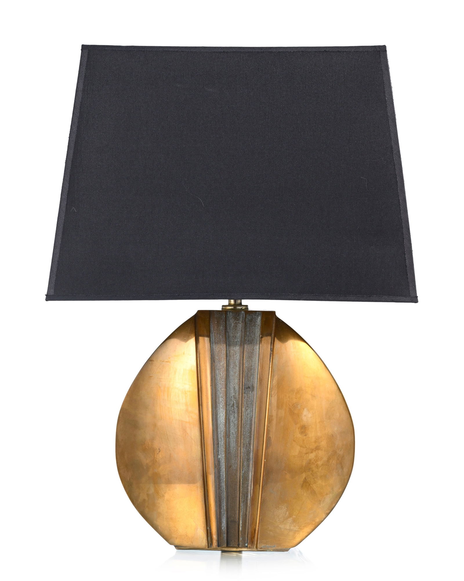 Lampe de salon par Esa Fedrigolli (né en 1950), édition Esart, en bronze à patine dor - 2