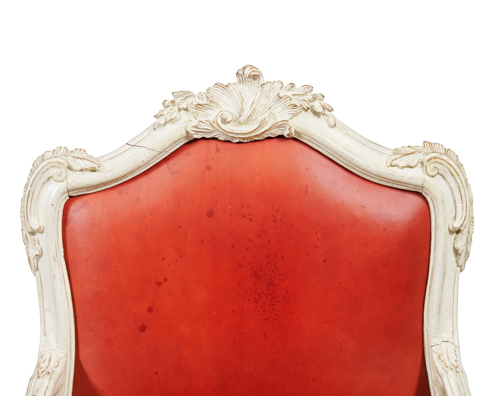 Fauteuil à châssis Rococo, Allemagne, XVIIIe s., en bois mouluré et sculpté pein - 3