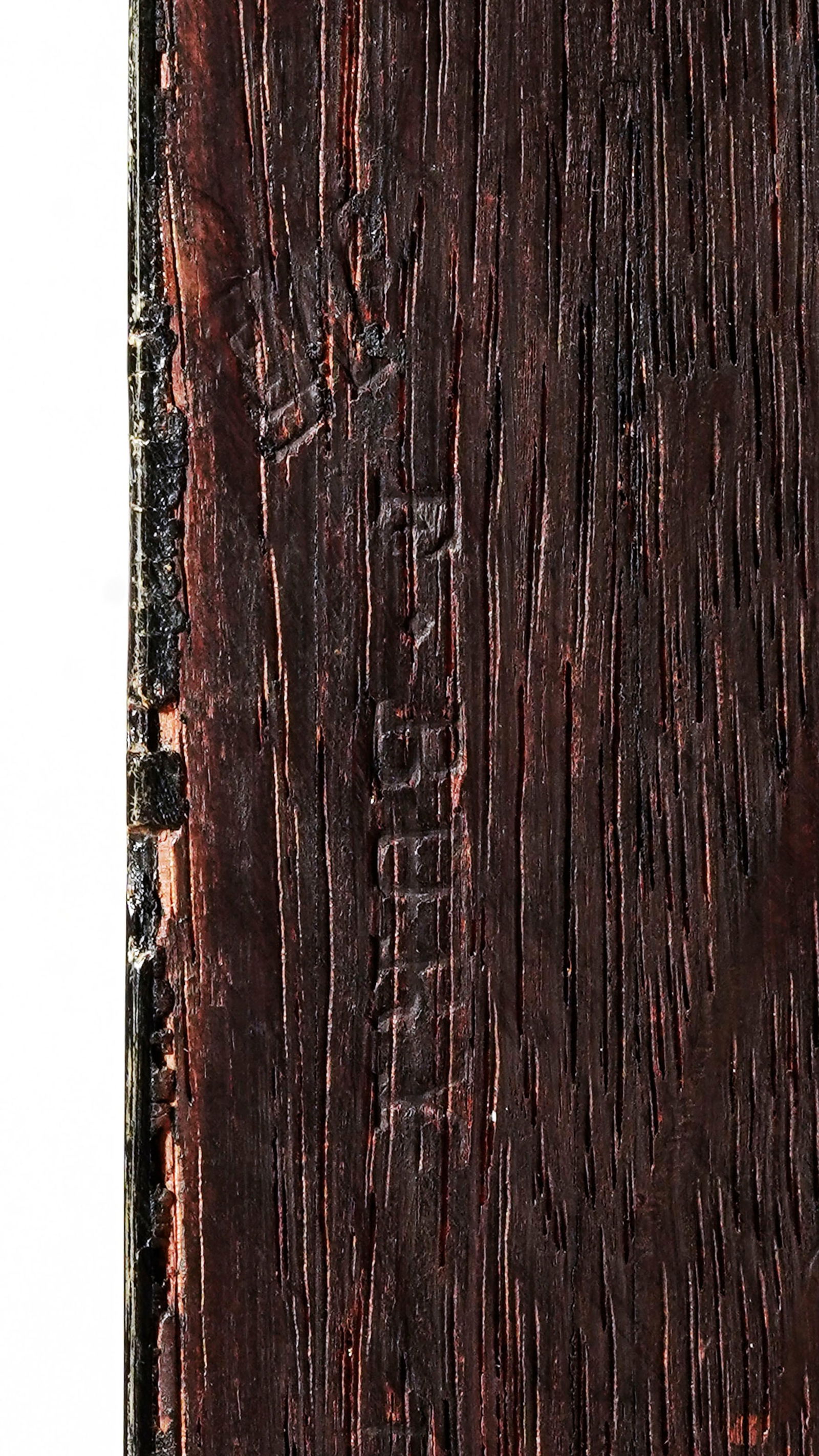 Bureau plat d'époque Louis XVI estampillé F. BURY, en bois noirci et ceinture agrémen - 14